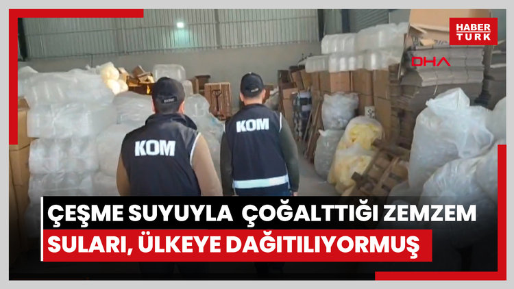 Çeşme suyu ekleyerek çoğalttığı zemzem suları, tüm ülkeye dağıtılıyormuş