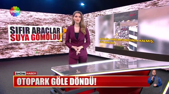 Otopark göle döndü!