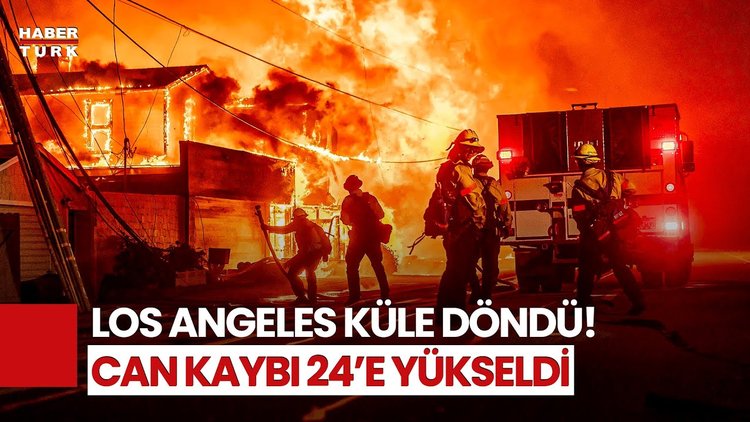Los Angeles&#039;ta Yangınla Mücadele Zorlaşıyor! Yangınlarda Can Kaybı 24&#039;e Yükseldi