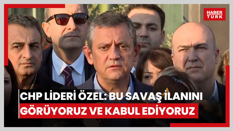 "Bu savaş ilanını görüyoruz ve kabul ediyoruz"