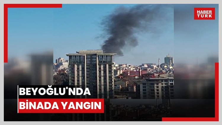 Beyoğlu'nda binada yangın