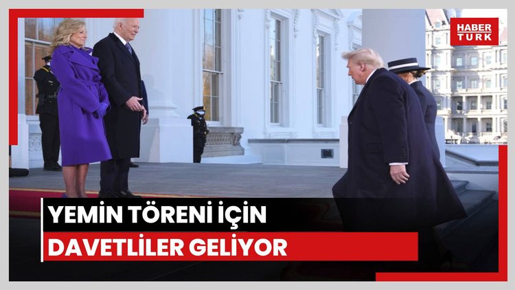 Yemin töreni için davetliler geliyor