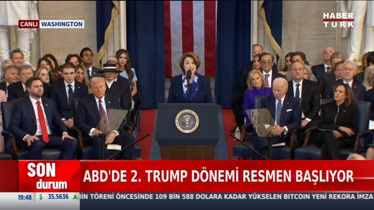 Donald Trump'ın yemin töreni başladı