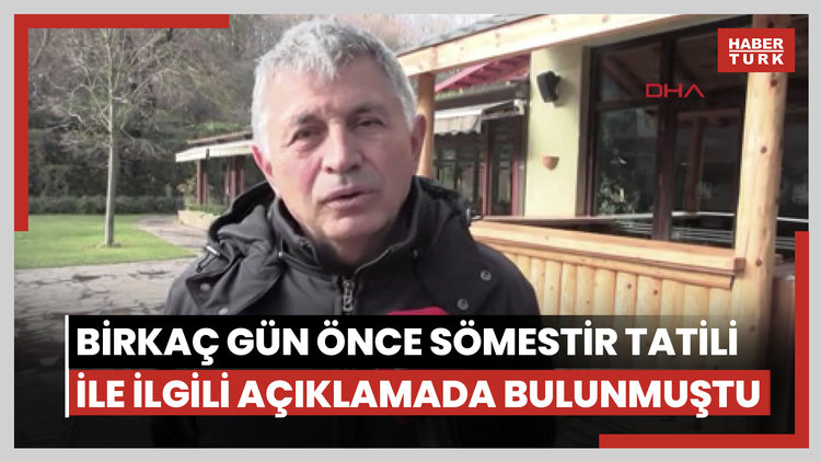 Yanan otelin yöneticisi, birkaç gün önce sömestir tatili ile ilgili açıklamada bulunmuştu