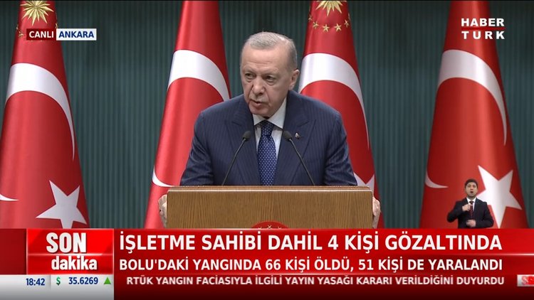 Cumhurbaşkanı Recep Tayyip Erdoğan'dan açıklamalar