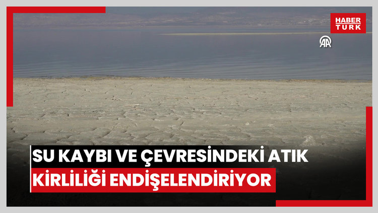 Burdur Gölünün su kaybı ve çevresindeki atık kirliliği endişelendiriyor