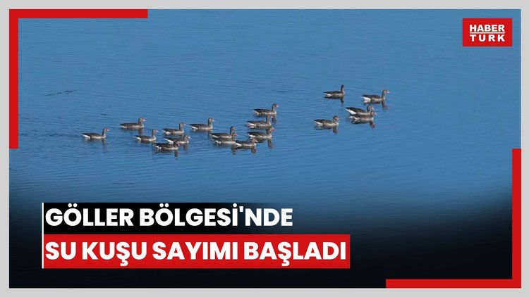 Göller Bölgesi'nde su kuşu sayımı başladı