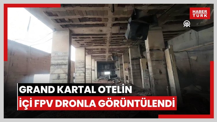 Grand Kartal Otelin içi FPV dronla görüntülendi