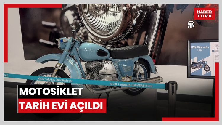 Kiliste klasik motosikletlerin sergilendiği motosiklet tarih evi açıldı