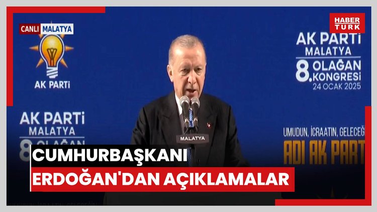Cumhurbaşkanı Erdoğan'dan açıklamalar