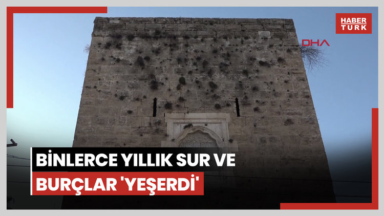 Binlerce yıllık sur ve burçlar 'yeşerdi'