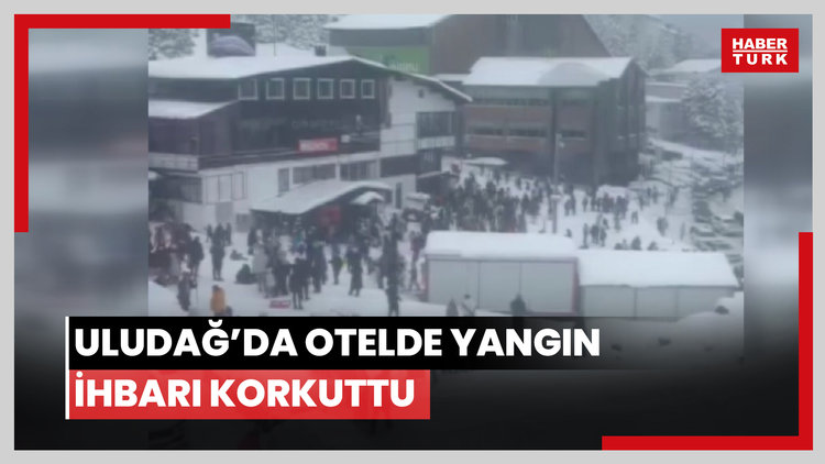 Uludağ'da otelde yangın ihbarı korkuttu