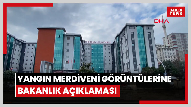 Hastanede yangın merdiveni girişlerinin kapatılma görüntülerine bakanlık açıklaması