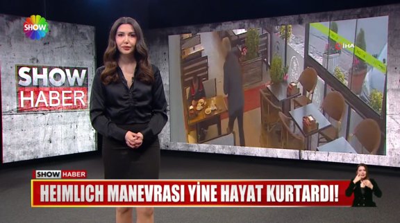 Heimlich manevrası yine hayat kurtardı!