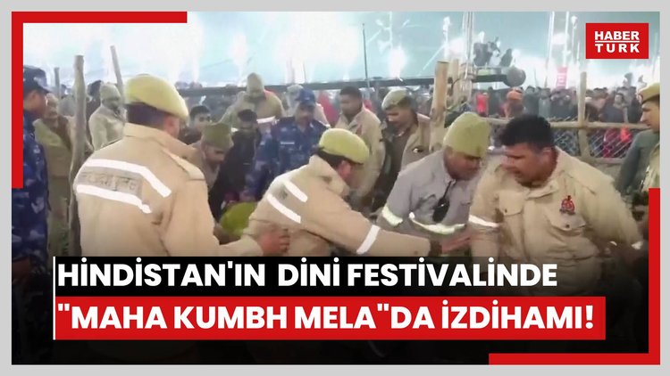 Hindistan'da düzenlenen dünyanın en büyük dini festivalinde "Maha Kumbh Mela"da izdihamı!