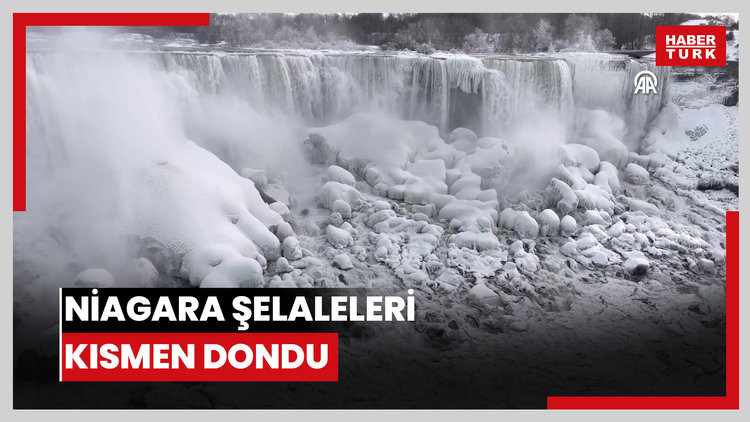 ABD'nin doğu kesimlerini etkisi altına alan soğuklar, Niagara Şelaleleri'nde kısmi donmaya yol açtı