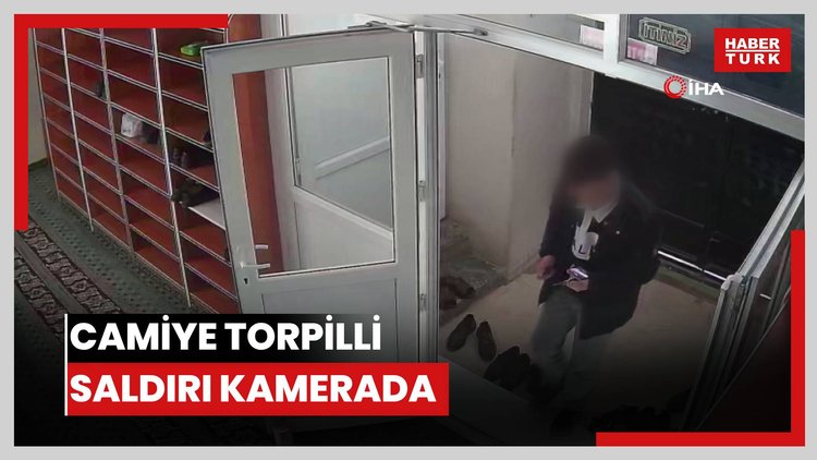 Camiye torpilli saldırı kamerada: Namazdaki cemaat büyük korku yaşadı