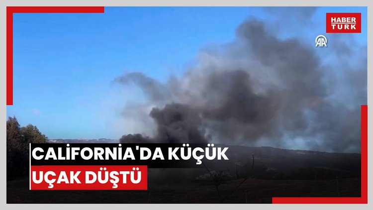 California'da küçük uçak düştü