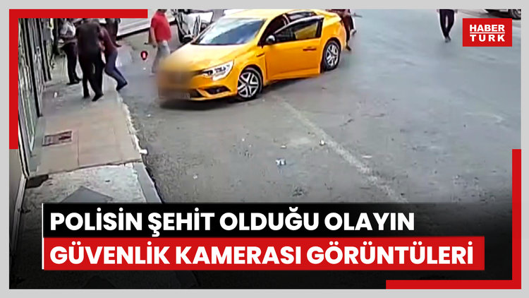 Kayseri'de polisin şehit olduğu olayın güvenlik kamera görüntüleri ortaya çıktı