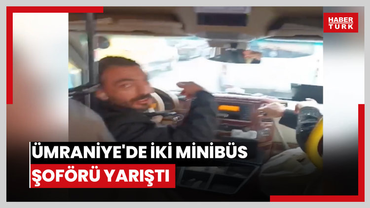 Ümraniye'de iki minibüs şoförü yarıştı; hamile yolcu 'stres yüzünden doğuracağım' diyerek indi