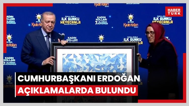 AK Parti Kadın Kolları Kongresi'nde Cumhurbaşkanı Erdoğan açıklamalarda bulundu