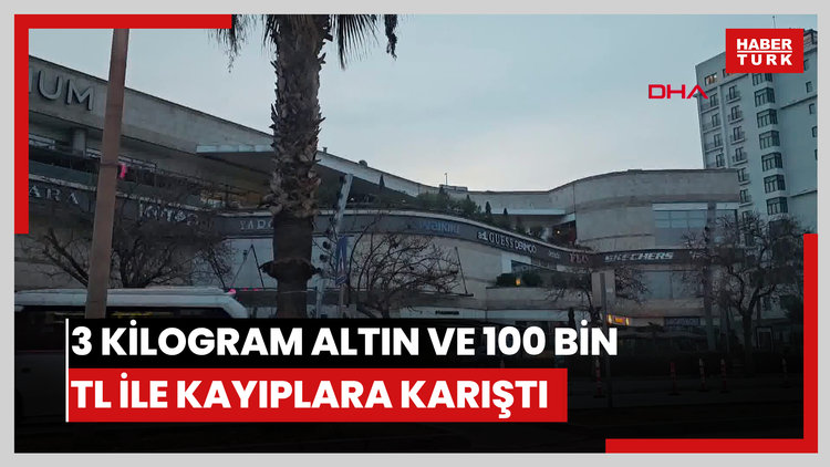 Gece girdiği AVM'deki kuyumcu dükkanından, 3 kilogram altın ve 100 bin TL ile kayıplara karıştı