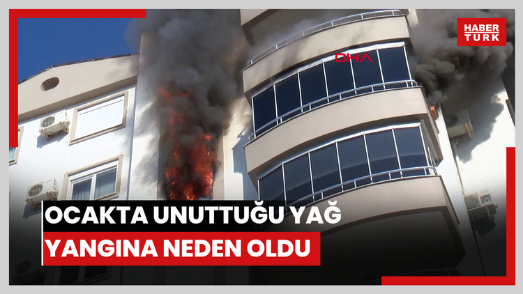 Torununa pişi yapmak için ocakta unuttuğu yağ, yangına neden oldu