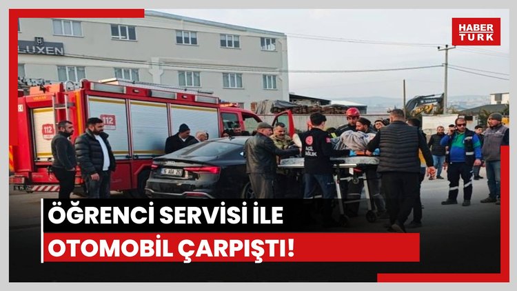 Öğrenci servisi kaza yaptı: 10 yaralı