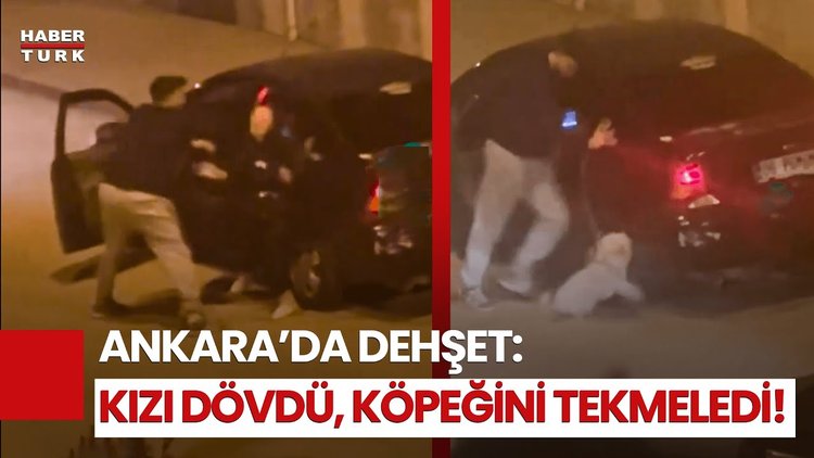 Sokak Ortasında Akılalmaz Şiddet: Genç Kızı Ve Köpeğini Defalarca Tekmeledi!