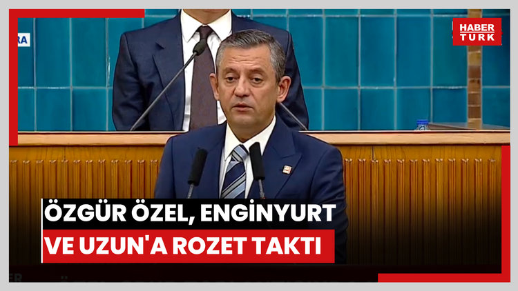 Özgür Özel, Enginyurt ve Uzun'a rozet taktı