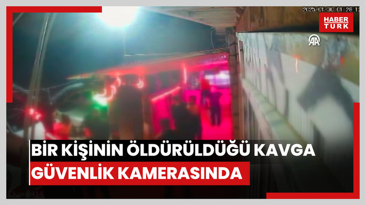 Bir kişinin bıçaklanarak öldürüldüğü kavga güvenlik kamerasında