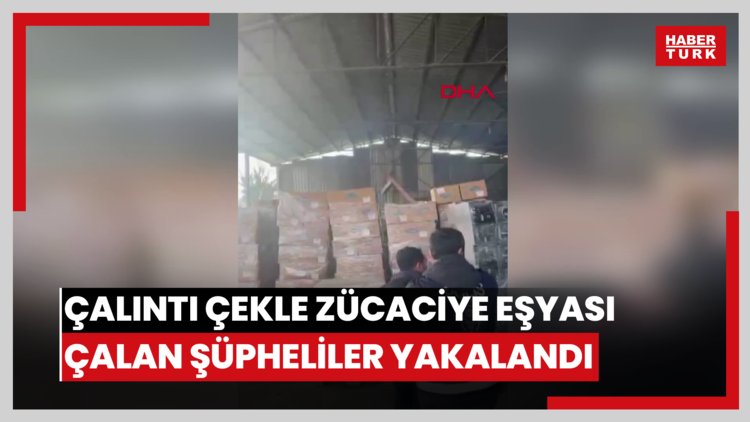 Çalıntı çekle 10 milyon liralık zücaciye eşyası çalan şüpheliler yakalandı