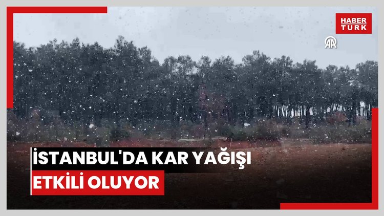 İstanbul'da kar yağışı etkili oluyor