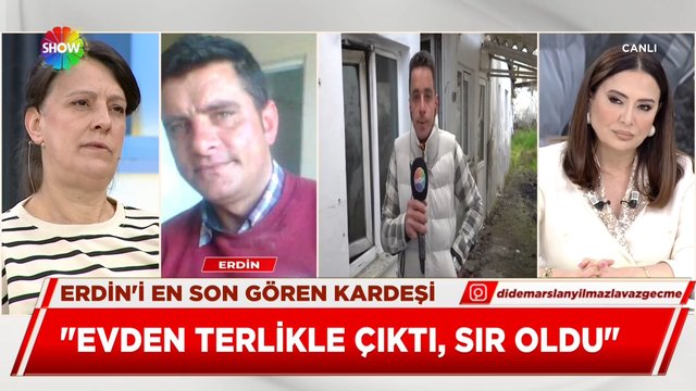 Erdin'in kardeşi Yaşar canlı yayında!