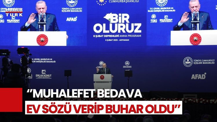 Erdoğan’dan Muhalefete Tepki: Bedava En Azından Yönettikleri Belediyeler Destek Versin