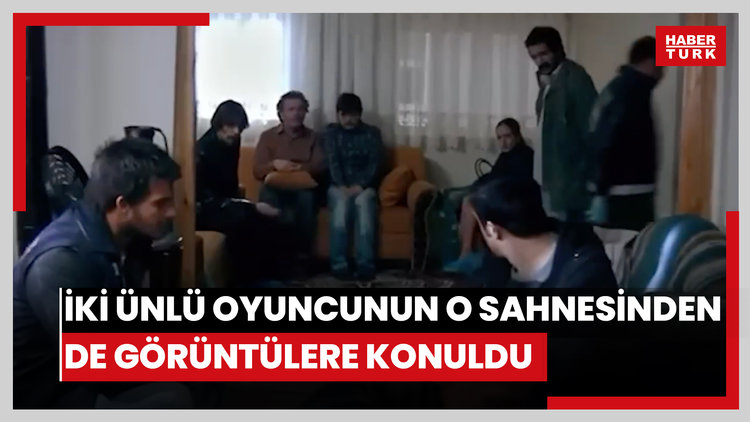 İki ünlü oyuncunun o sahnesinden de görüntülere konuldu