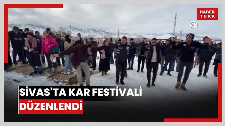 Sivas'ta Kar festivali düzenlendi