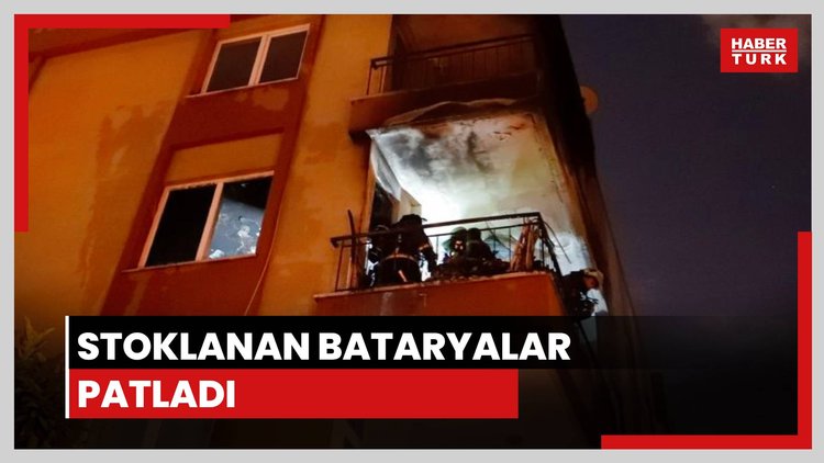 Stoklanan bataryalar patladı!