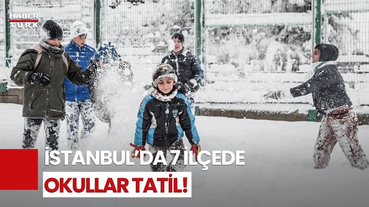 İstanbul'da Kar Aniden Bastırdı: 7 İlçede Okullar Tatil Edildi!