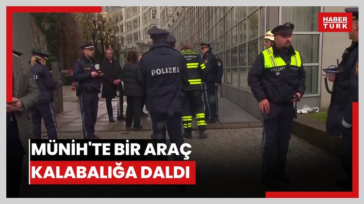 Münih'te bir araç kalabalığa daldı