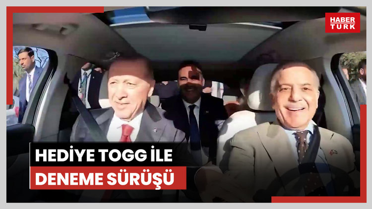Hediye TOGG ile deneme sürüşü