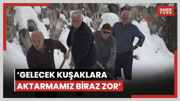 Yazın serinleyebilmek için 5 asırlık geleneği sürdürüyorlar