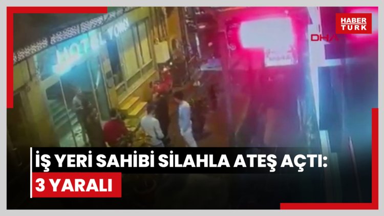 Taksim'de atıldığı oteli 6 kişiyle bastı, iş yeri sahibi silahla ateş açtı: 3 yaralı