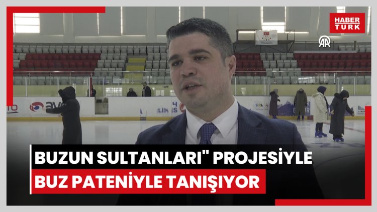 Ev kadınları "Buzun Sultanları" projesiyle buz pateniyle tanışıyor