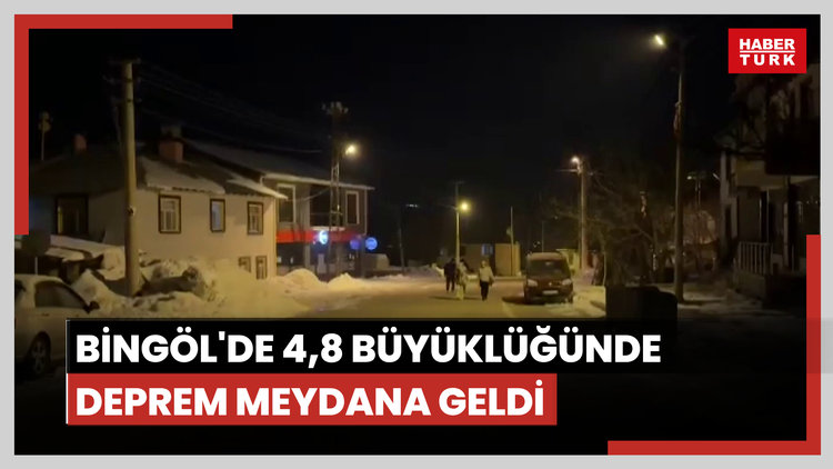 Bingöl'de 4,8 büyüklüğünde deprem