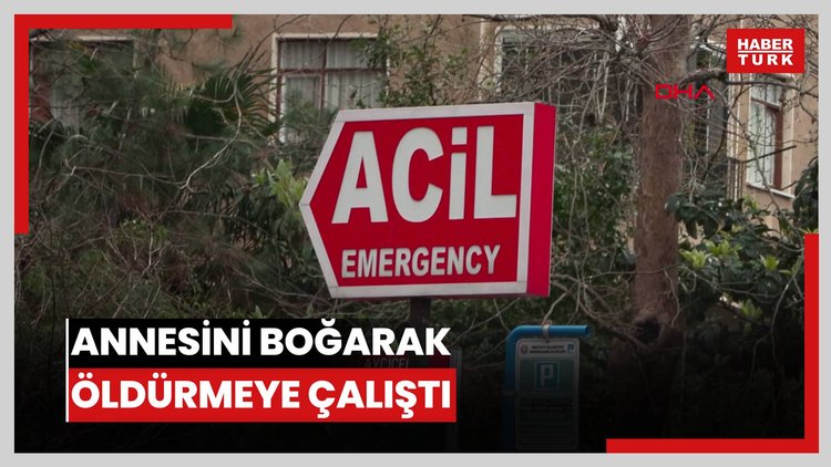 Maltepe'de annesini boğarak öldürmeye çalıştı; nefessiz kalınca komşulardan yardım istedi
