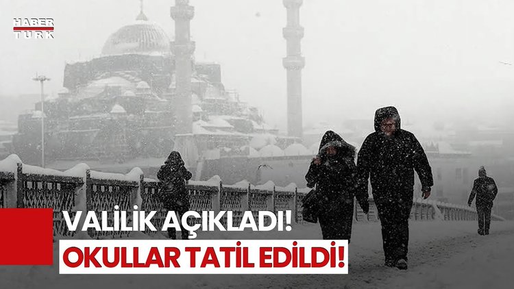 SON DAKİKA! İstanbul'da Okullar Tatil Edildi!