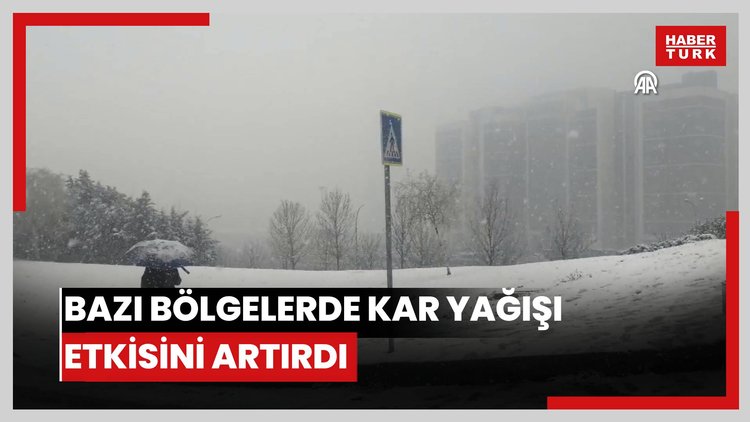 Bazı bölgelerde kar yağışı etkisini artırdı - Ümraniye - Beykoz - Sultangazi