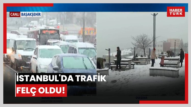 İstanbul'da trafik felç oldu!
