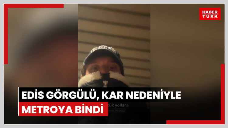 Edis Görgülü, kar nedeniyle metroya bindi